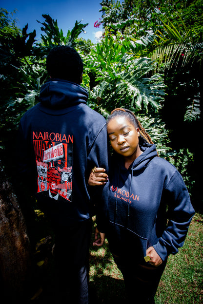 The Nairobian Electric Avenue Hoodie (Dark Navy)