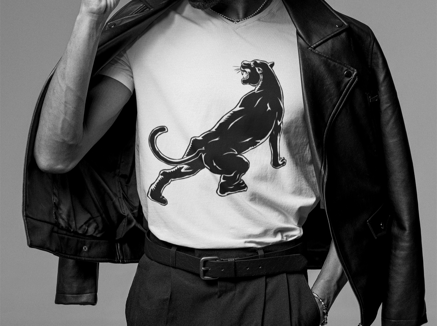 Black Panther Tee (White)